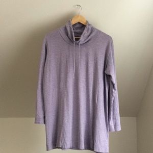 PURE JILL [J. JILL] Cowl Neck Violet Tunic